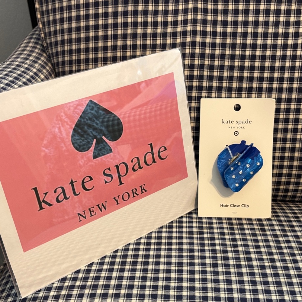 Kate Spade Vibrant Blue strawberry Hair Claw Clip